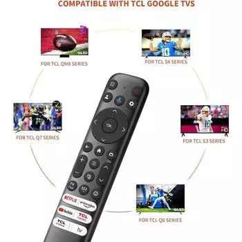 Новый голосовой пульт-заменитель RC813 для серий TCL-Google-TV-Remote Q6/7/ Q6/QM8/S3/4