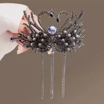 Новый головной убор Французский стиль Зажим-твист Сплав Кисточка Женщины Девушки Заколка для волос Сладкий головной убор Женские аксессуары для волос Заколки