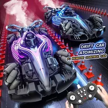 Новый гоночный автомобиль JJRC с дистанционным управлением, управление жестами, трюковый автомобиль с распылителем, дистанционное управление, высокоскоростной автомобиль, детская игрушка для мальчиков, игрушка F1 в подарок 1 Battery синий
