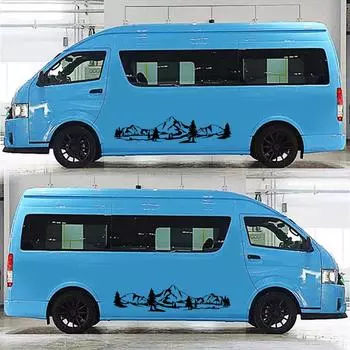 Новый горный лесной тотем украшение наклейка на автомобиль переделка гирлянда сосновый узор наклейка на боковую дверь кузов автомобиля наклейка