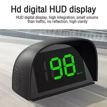 Новый GPS-дисплей на лобовом стекле для всех автомобилей Цифровой спидометр HUD Plug and Play Большой шрифт Автомобильные электронные аксессуары Дисплей скорости