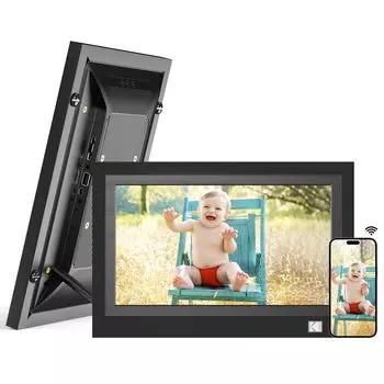 Новый HD-экран, совместимый с цифровой фоторамкой Google KODAK Wifi, дюймовое воспроизведение, поддержка карт объемом до 128 ГБ, удаленная передача по Wi-Fi, сенсорный экран
