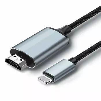 Новый HDMI-кабель Idoove, кабель-конвертер HDMI для iPhone, 2 м, цифровой AV-конвертер, адаптер для выхода на ТВ, соединительный кабель Lightning HDMI 15, выход на ТВ YouTube