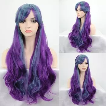 Новый химический волокнистый темперамент серии Harajuku высокотемпературный шелк японская волна рулон женский длинный парик для стрижки лица головной убор