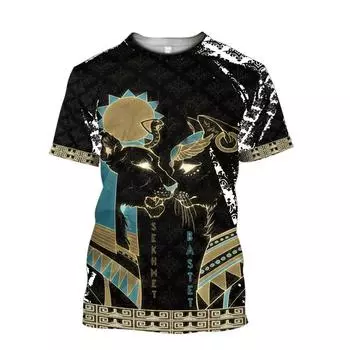 Новый хит продаж, мужская футболка в стиле Y2K, мужская одежда, летний топ с 3D принтом, модная повседневная футболка с короткими рукавами S