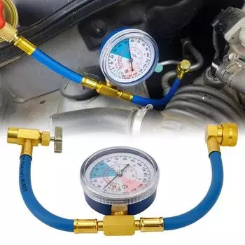 Новый хладагент R134a Открытый клапан заправочная труба Фреон R134a Кондиционер Заправочный шланг Инструменты для автомобильного кондиционера Видны коричневый