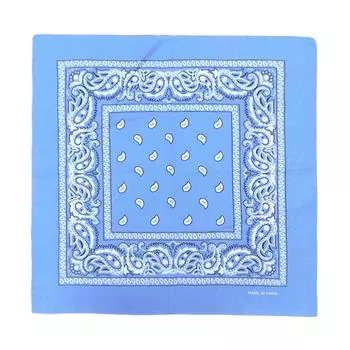 Новый хлопковый головной платок с узором «Пейсли Свиток», квадратная бандана, окрашенная в технике тай-дайд