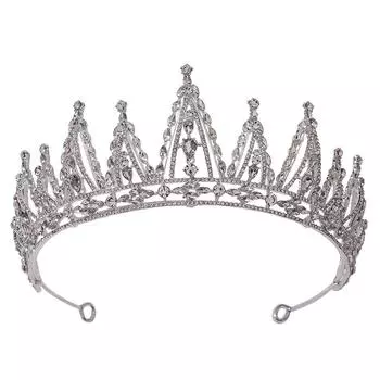 Новый хрустальный свадебный венец из сплава, высококачественные свадебные аксессуары для принцессы, аксессуары для свадебного платья на день рождения