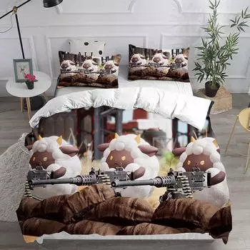 Новый игровой комплект постельного белья Palworld, одеяло, покрывало, пододеяльник, наволочка, комплект из 2-3 предметов, украшение для спальни, домашний текстиль EU Twin 135x200cm