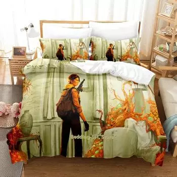 Новый игровой комплект постельного белья Half-Life Alyx Single Twin Full Queen King Size Bed Set Adult Kid Bedroom Duvetcover Sets Anime Bed EU Single 135x200cm