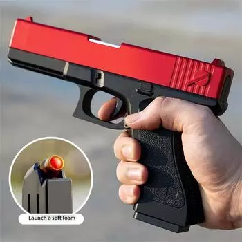 Новый игрушечный пистолет Glock Shell Ejection Soft Bullet для мальчиков и девочек, стрелялки, рождественские игрушки