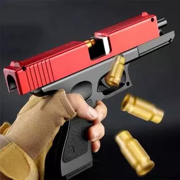 Новый игрушечный пистолет Glock Shell, игрушечный пистолет с мягкой пулей из EVA, тренировочный пистолет для стрельбы по страйкболу для мальчиков, имитация CS, модель игрового пистолета