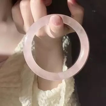 Новый индивидуальный простой бледно-розовый браслет-джокер с имитацией кристаллов и геометрическим рисунком, женский браслет