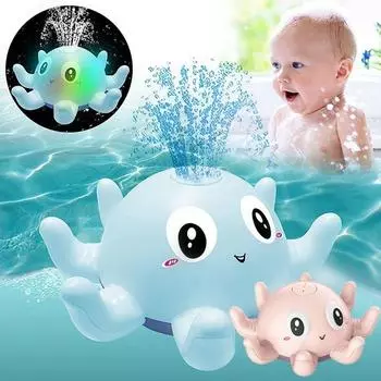 Новый индукционный распылитель воды, маленький осьминог, игрушка для ванной, детская водяная ванна, водная игрушка, игрушка для детского душа