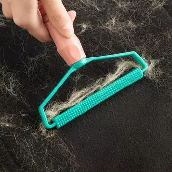 Новый инструмент для чистки дома, дома, твида, пальто, удаления катышков, шерсти домашних животных, обивки автомобиля, мусора, скребок для рук, не повреждающий одежду, простыни розовый