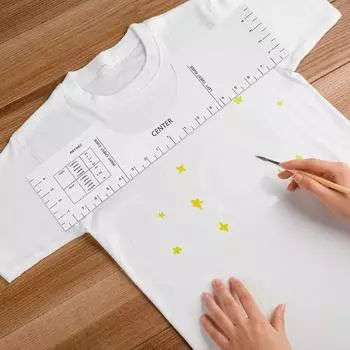 Новый инструмент для выравнивания футболок - Центрирующий инструмент для футболок Линейка-18*5 дюймов
