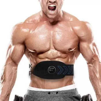 Новый интеллектуальный пояс для тренировки мышц живота EMS для мужчин и женщин 18-speed belt charging model синий