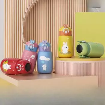 Новый интеллектуальный термочувствительный детский термос из нержавеющей стали 316, высококачественные милые мини-чашки для пар и студентов. 380mL