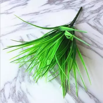 Новый искусственный цветок, трава, зеленое растение, стена, справочный материал, клевер, украшение