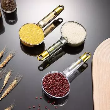 Новый измерительный инструмент с длинной ручкой, ложка с зажимом для кофе, симпатичный совок для риса, муки, риса, выпечки, кормления домашних животных, корма для собак и кошек