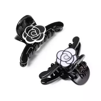 Новый изящный женский пластиковый коготь-зажим для девочек, головные уборы с цветком розы, заколки для волос в виде краба, заколка для волос