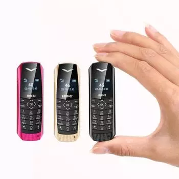 Новый J60 4G Маленький телефон OLED экран 1 ГБ ПЗУ Bluetooth будильник MP3-плеер 600 мАч LTE супер легкий мини портативный мобильный телефон многоязычный чёрный