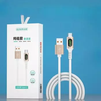 Новый кабель для быстрой зарядки мобильных телефонов с портом Type-C, подходящий для Apple, Xiaomi Oppo, кабель для зарядки мобильных телефонов 120W