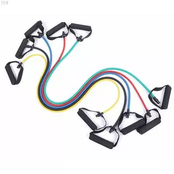 Новый канат для йоги, эластичная лента сопротивления, резинка, фитнес-оборудование, трубка для упражнений, силовые тренировки чёрный