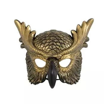 Новый карнавальный реквизит Маска совы Фестивальный реквизит для косплея Атмосфера Танцевальная вечеринка Наряд One Size золотой