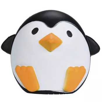 Новый Kawaii Jumbo Penguin Squishy Cartoon Doll Медленно поднимающаяся гладкая игрушка для сжатия Хлебный торт Ароматизированное снятие стресса для ребенка Рождественский подарок