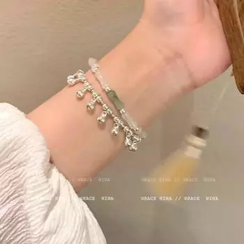 Новый китайский изысканный бамбуковый колокольчик с персонализированным геометрическим браслетом для женщин