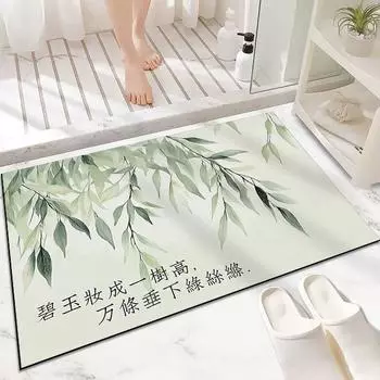 Новый китайский коврик для пола, коврик для входной двери, в национальном стиле, коврик для ног, противоскользящий износостойкий коврик для входной двери, коврик для входа 40 * 60CM diatom mud