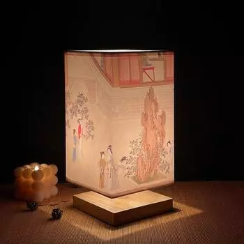 Новый китайский ночник в стиле ретро, кабинет для спальни, лампа для каллиграфии, антикварная антикварная прикроватная лампа, небольшой столик в китайском стиле на заказ.