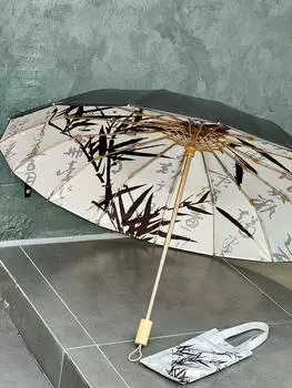 Новый китайский стиль 16 костей плюс большой солнцезащитный зонт, женский солнцезащитный зонт двойного назначения, защита от солнца, защита от ультрафиолета, складной солнцезащитный зонт для двух человек