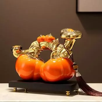 Новый китайский стиль Хурма и Хурма Руи Орнамент Креативный Керамический Орнамент Гостиная ТВ Тумба Декоративные Изделия