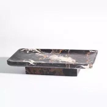 Новый китайский стиль, легкие роскошные украшения, прямоугольный имитация мрамора, поднос для чая, модель комнаты, отель, клуб, модель комнаты, аксессуары