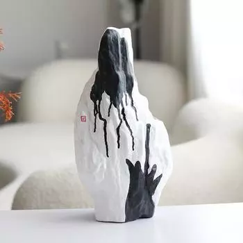 Новый китайский стиль нерегулярные абстрактные чернила художественные украшения модель комнаты продажа офисная мебель выставочный зал отель мягкие украшения