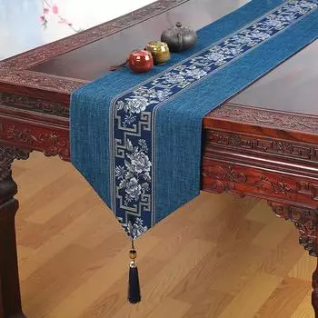 Новый китайский стиль обеденный стол флаг китайский стиль водонепроницаемый чайный коврик скатерть для чайного стола скатерть дзен коврик для чайного стола флаг для ТВ-шкафа