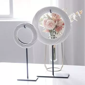 Новый китайский стиль, современный креативный витой проволочный кольцевой орнамент, модель комнаты, кабинета, гостиной, старинной полки, прихожей, художественные украшения