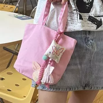 Новый китайский стиль винтаж бабочка кисточки шнурок брелок девчачье сердце розовый телефон ремешок сумка украшения кулон аксессуары подарок one size