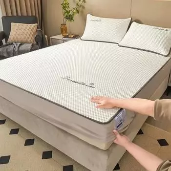 Новый класс A, крутой летний 3D массажный матрас с ледяными бобами, холодный матрас, простыня, 2 шт./3 шт., моющиеся покрывала 120x200cm 2pcs