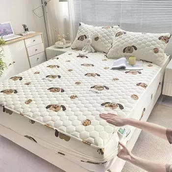 Новый класс А, полностью хлопковая стеганая простыня, водонепроницаемая для предотвращения утечки мочи, наматрасник 120x200cm 1pcs