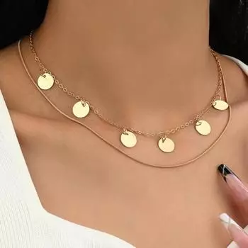 Новый Классический Кристалл Циркон Сердце Звезда Очарование Многослойное Ожерелье с Подвеской Набор Для Женщин Модное Ожерелье Со Стразами Женские Винтажные Ювелирные Изделия