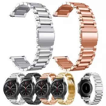 Новый классический ремешок для замены ремешка для часов 42/46 мм ремешок для запястья умные часы металл для Huawei Watch GT 2 Sport нержавеющая сталь 20mm серебряный