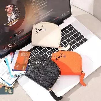 Новый компактный маленький свежий кошелек для монет с изображением кота из мультика Netflix Cute Carry On Premium