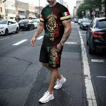 Новый компас 3D принт летний мужской костюм с футболкой женские спортивные костюмы мужские шорты комплекты модный детский комплект из 2 предметов мужская одежда S