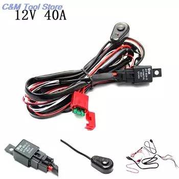 Новый комплект из 1 шт. светодиодной рабочей панели жгута проводов переключателя управления Offroad 12 В 40 А CarLamp CN