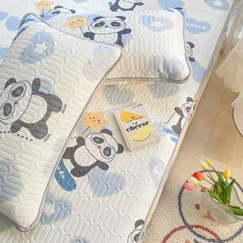 Новый комплект из трех предметов из латексного крутого коврика и простыни можно сочетать с несколькими комплектами крутых шелковых летних одеял в одном стиле. 90*200cm