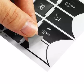 Новый комплект наклеек для ремонта кнопок рулевого колеса, центральной панели, кондиционера, стеклоподъемников для Mercedes-Benz