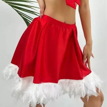 Новый комплект нижнего белья из искусственного шелка с высокой эластичностью Christmas love strength clothes spot 1595 S